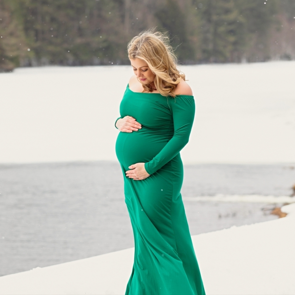 Banetteta Maternity Dress, size small, green